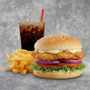 Chicken Burger + Chips + Drink